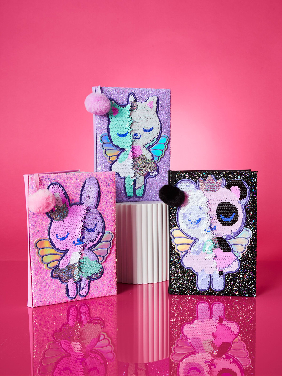 cuaderno reversible a5 sequin dreams