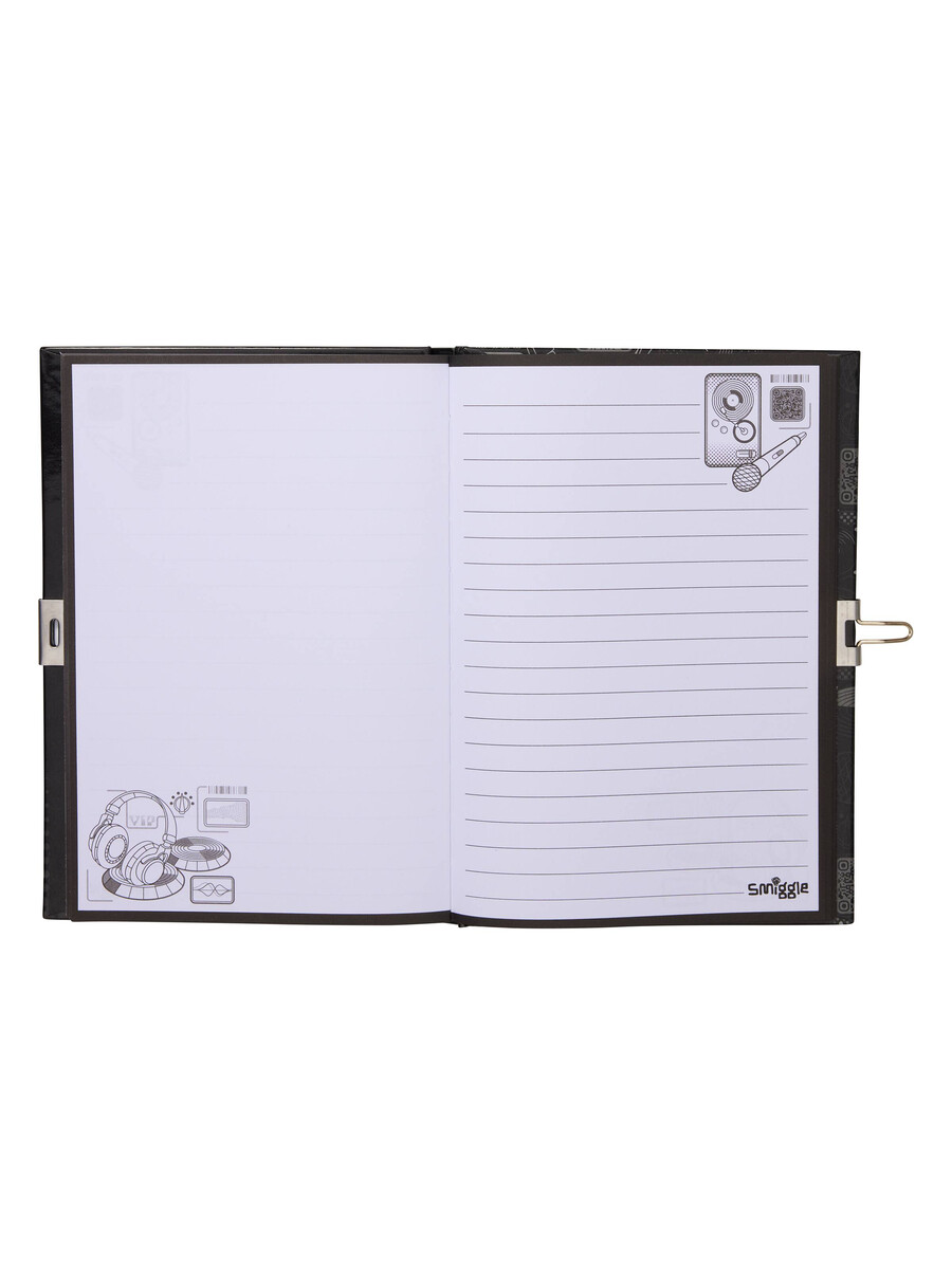 libreta a5 con candado y bolígrafo espía