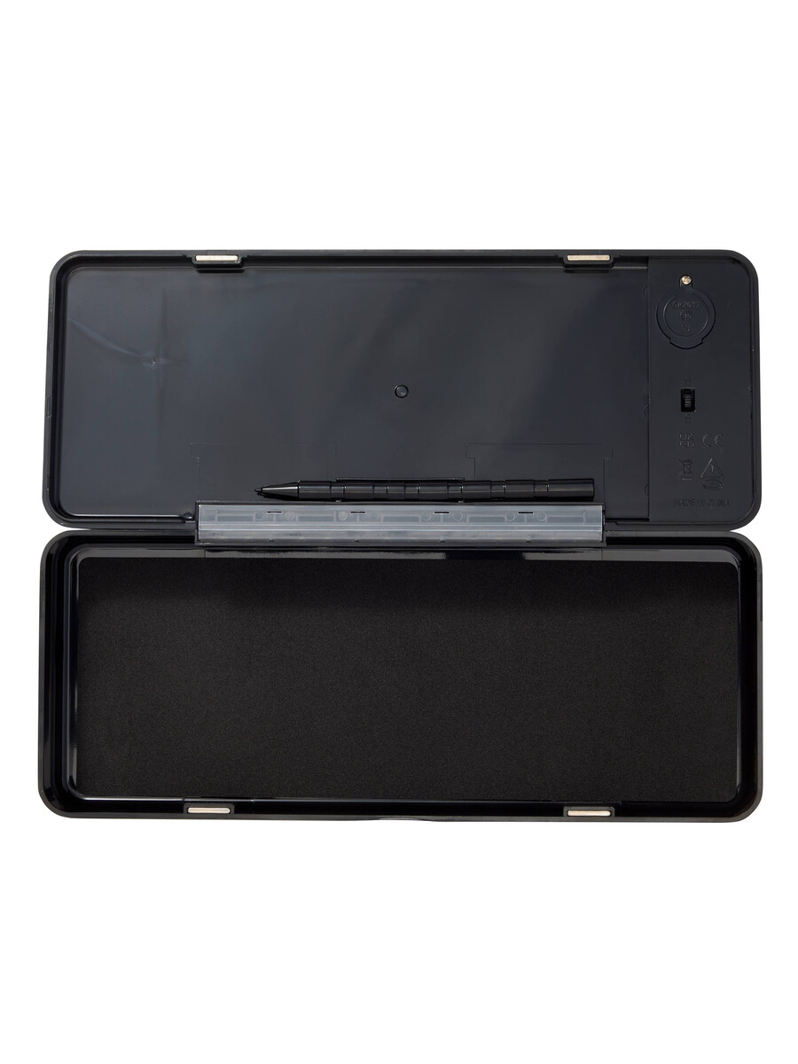 estuche para lápices con pantalla lcd para juegos