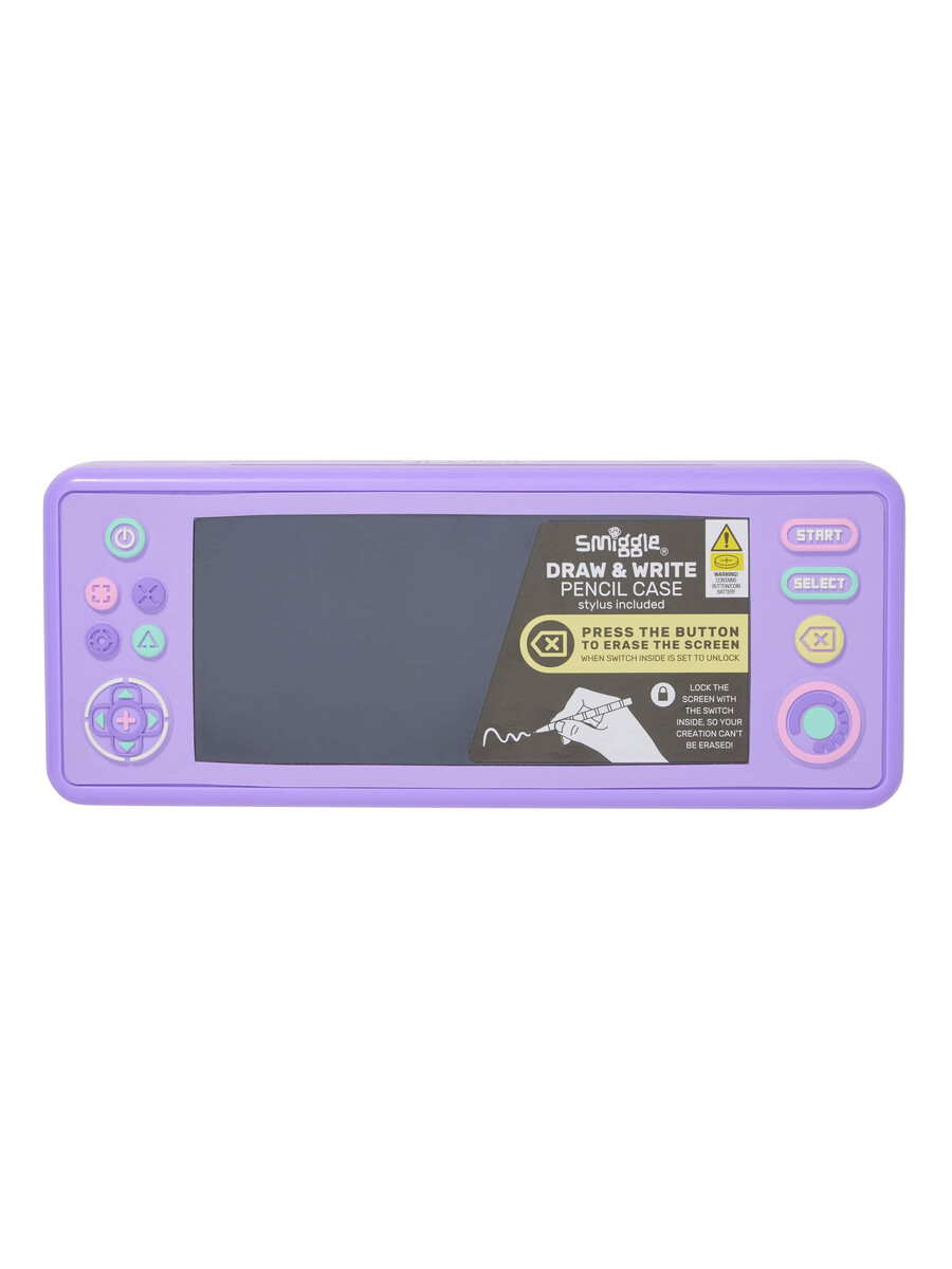 estuche para lápices con pantalla lcd para juegos
