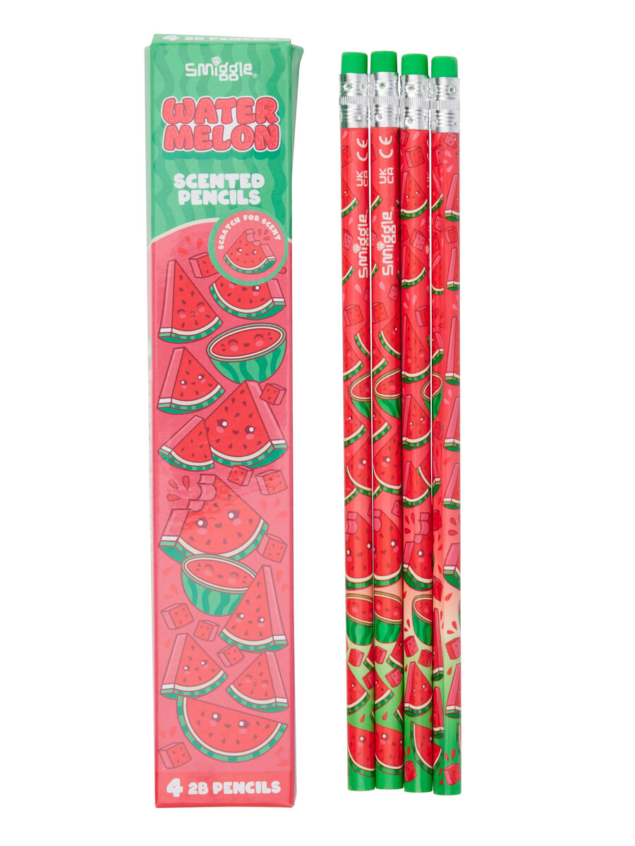 paquete de 4 lápices perfumados