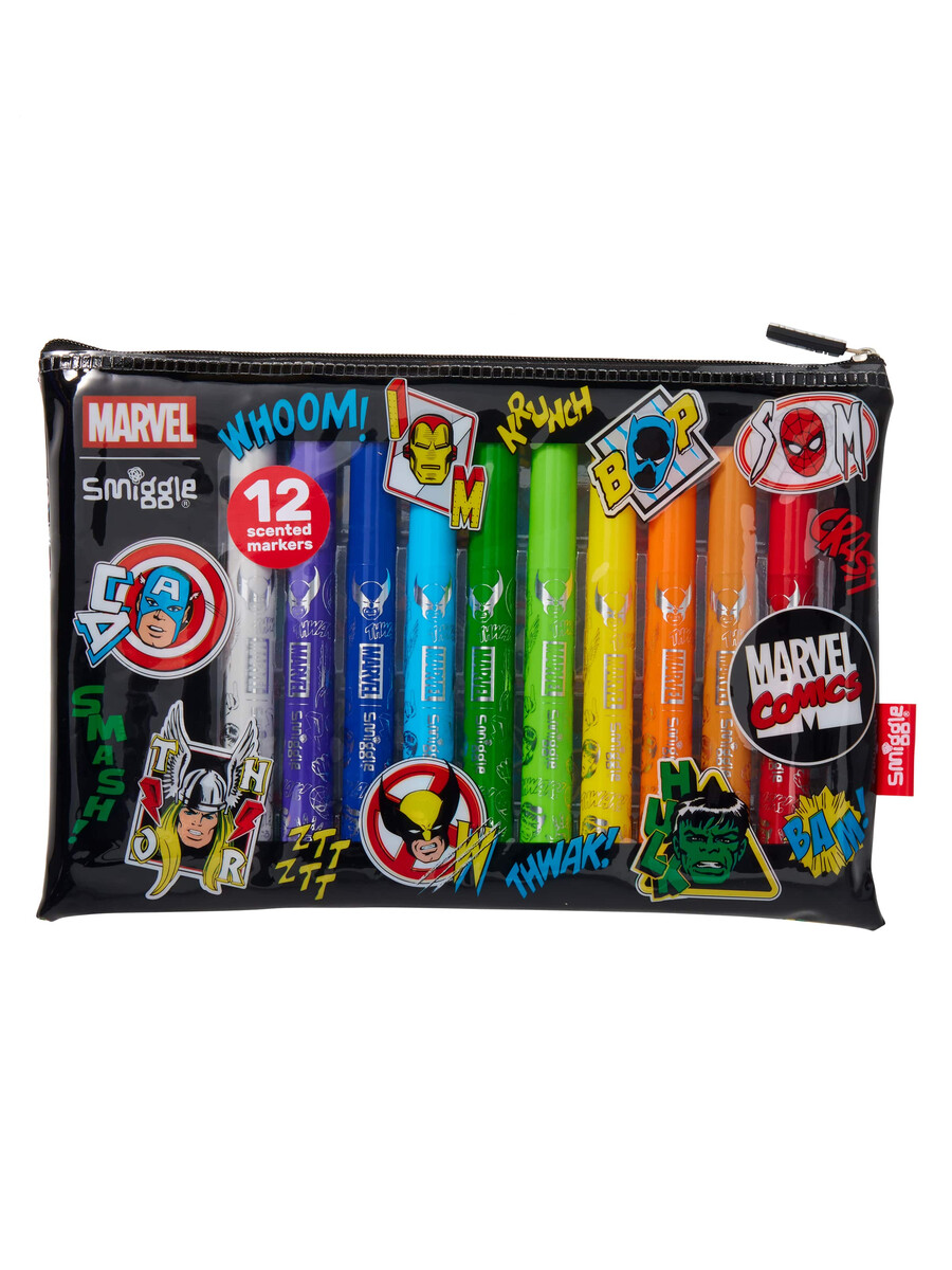 paquete de marcadores marvel