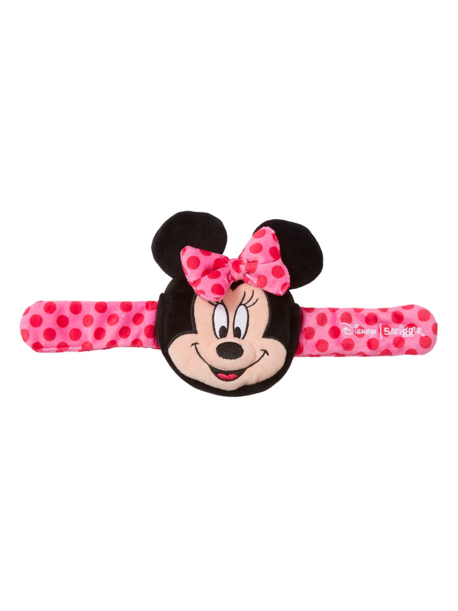 diadema de peluche de minnie mouse con monedero