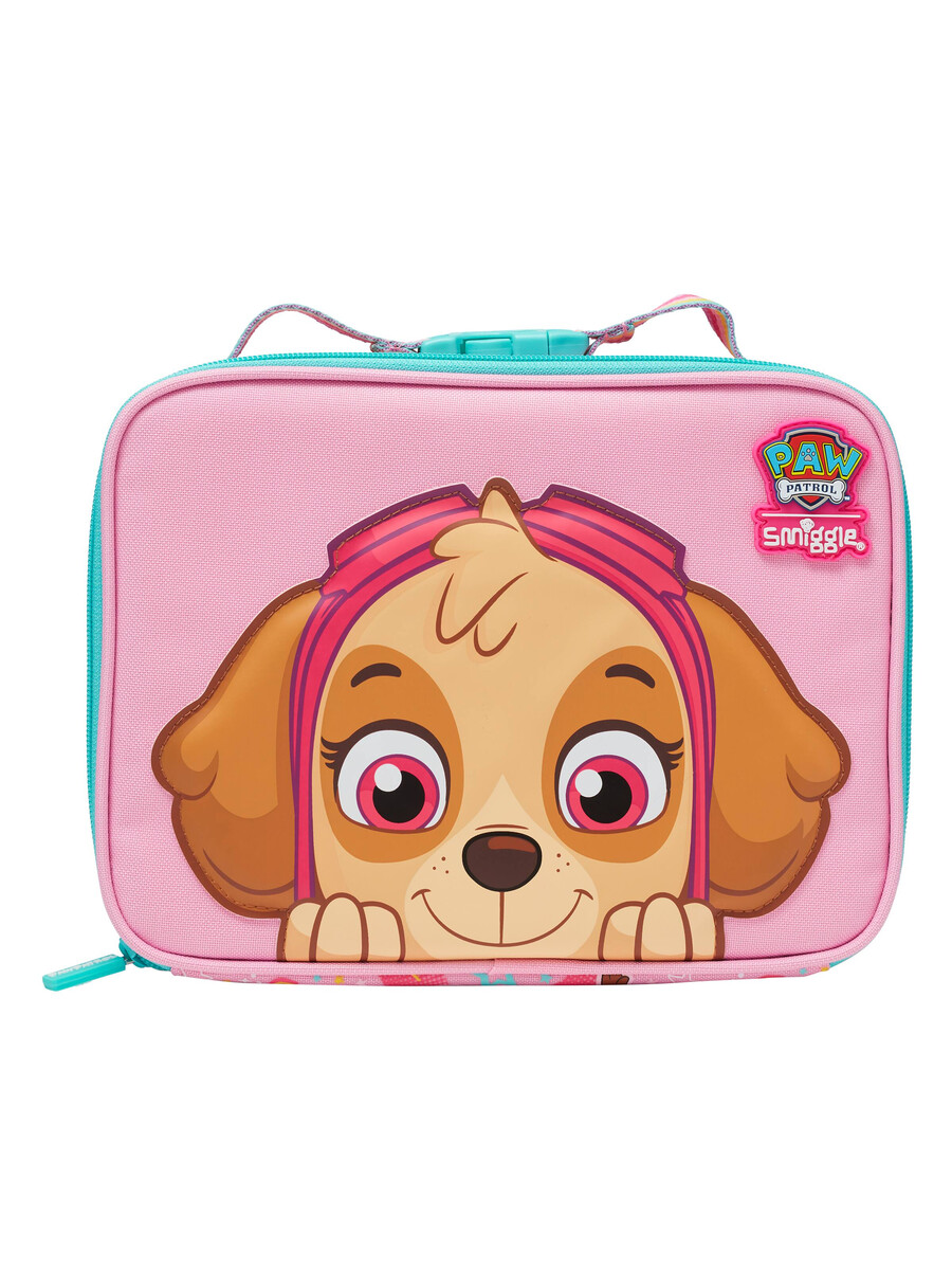 lonchera cuadrada pequeñita de paw patrol