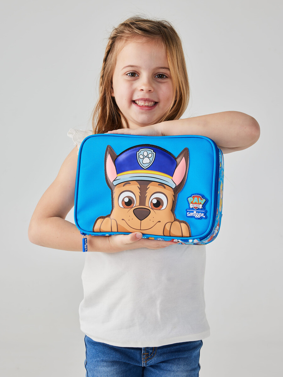 lonchera cuadrada pequeñita de paw patrol