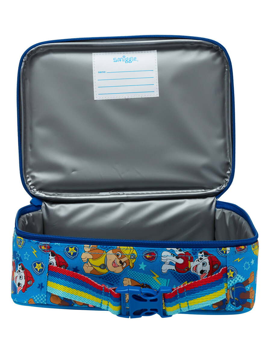lonchera cuadrada pequeñita de paw patrol