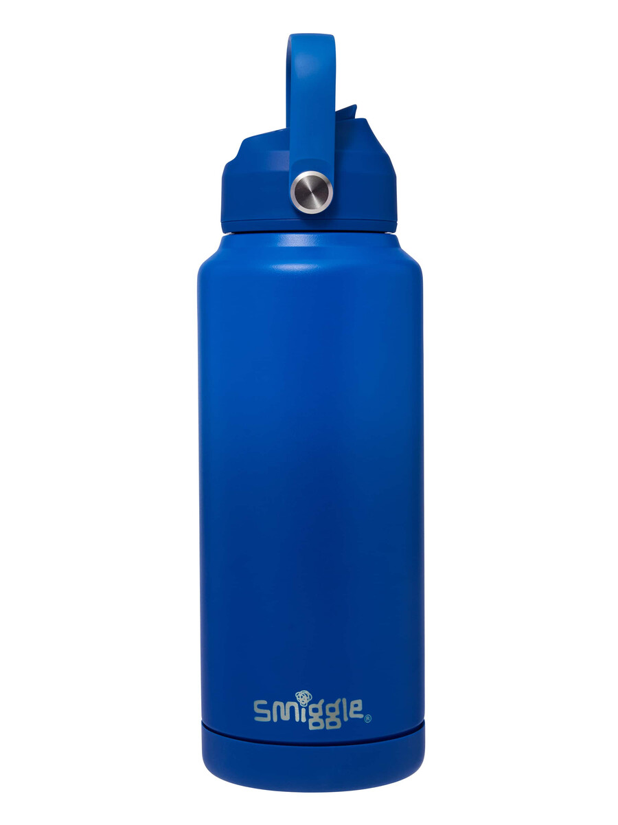 botella isotérmica de acero inoxidable con diseño ondulado 1 litro
