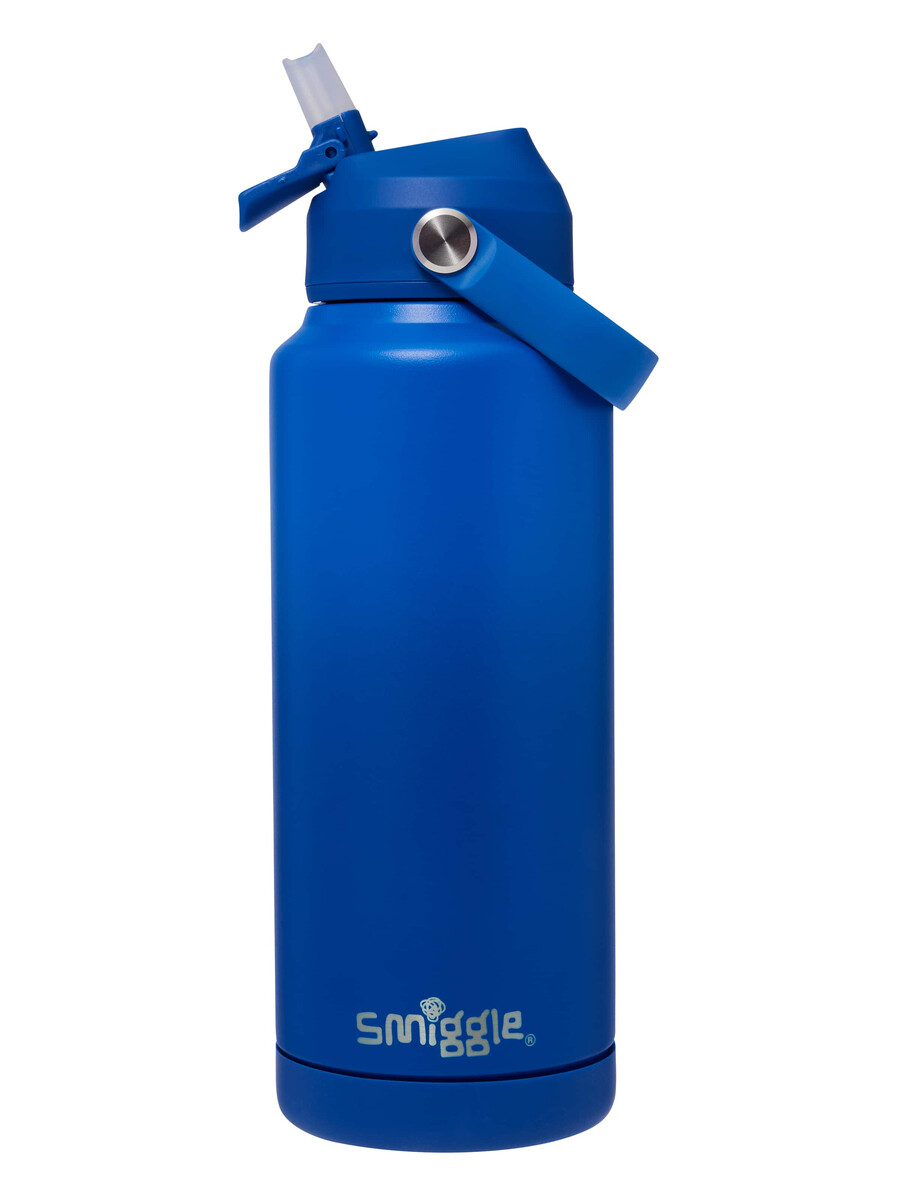 botella isotérmica de acero inoxidable con diseño ondulado 1 litro