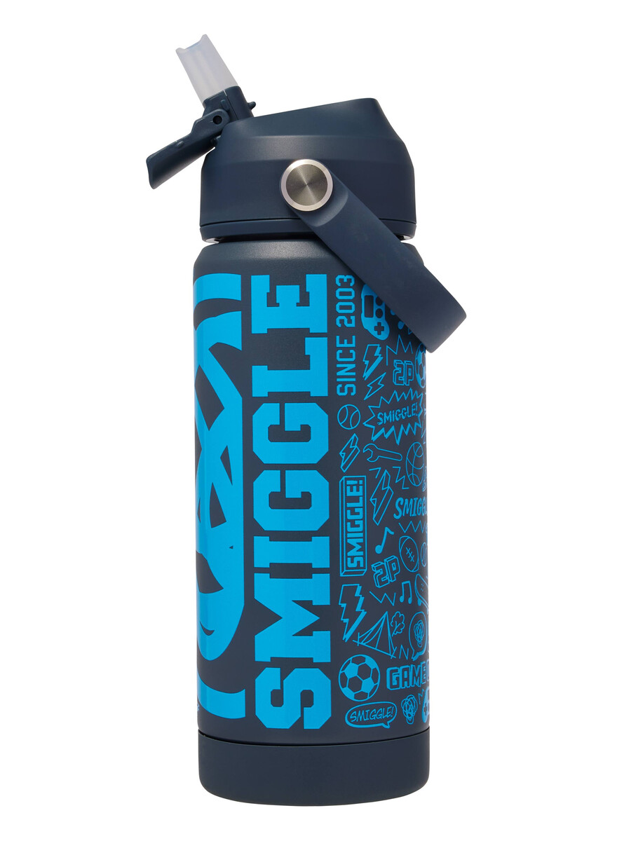 botella de acero inoxidable aislada squiggle de 550 ml