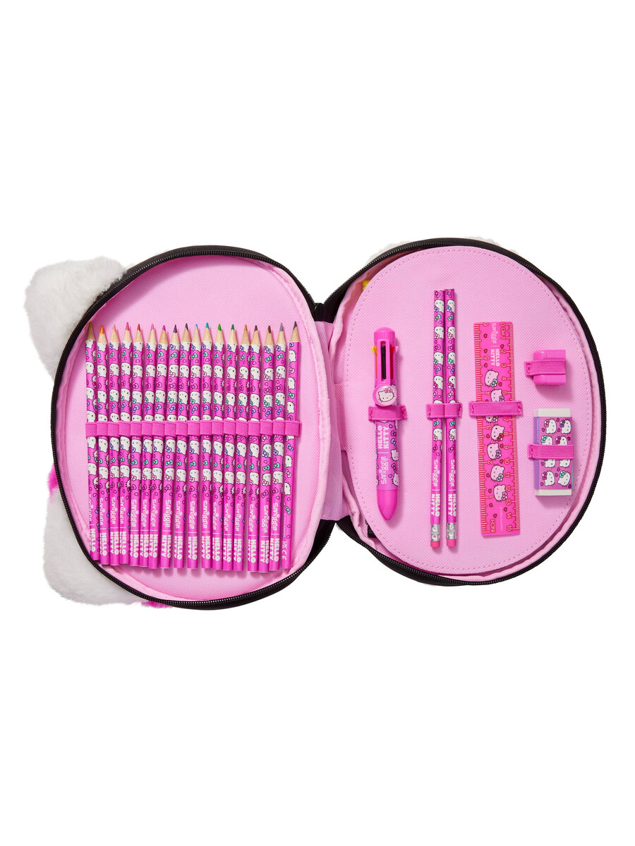 paquete de regalo de artículos de papelería hello kitty zip it