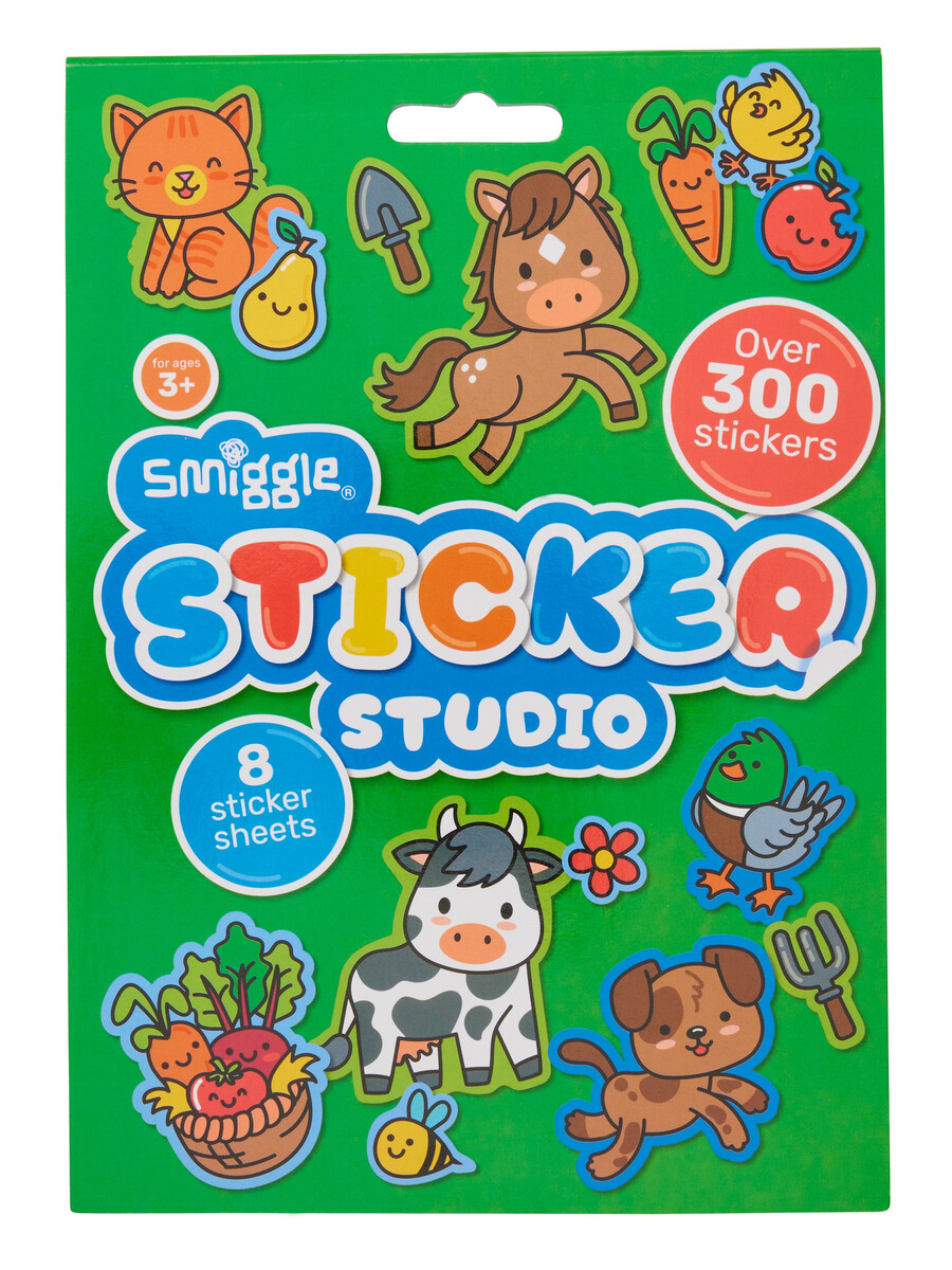 libro de pegatinas del estudio
