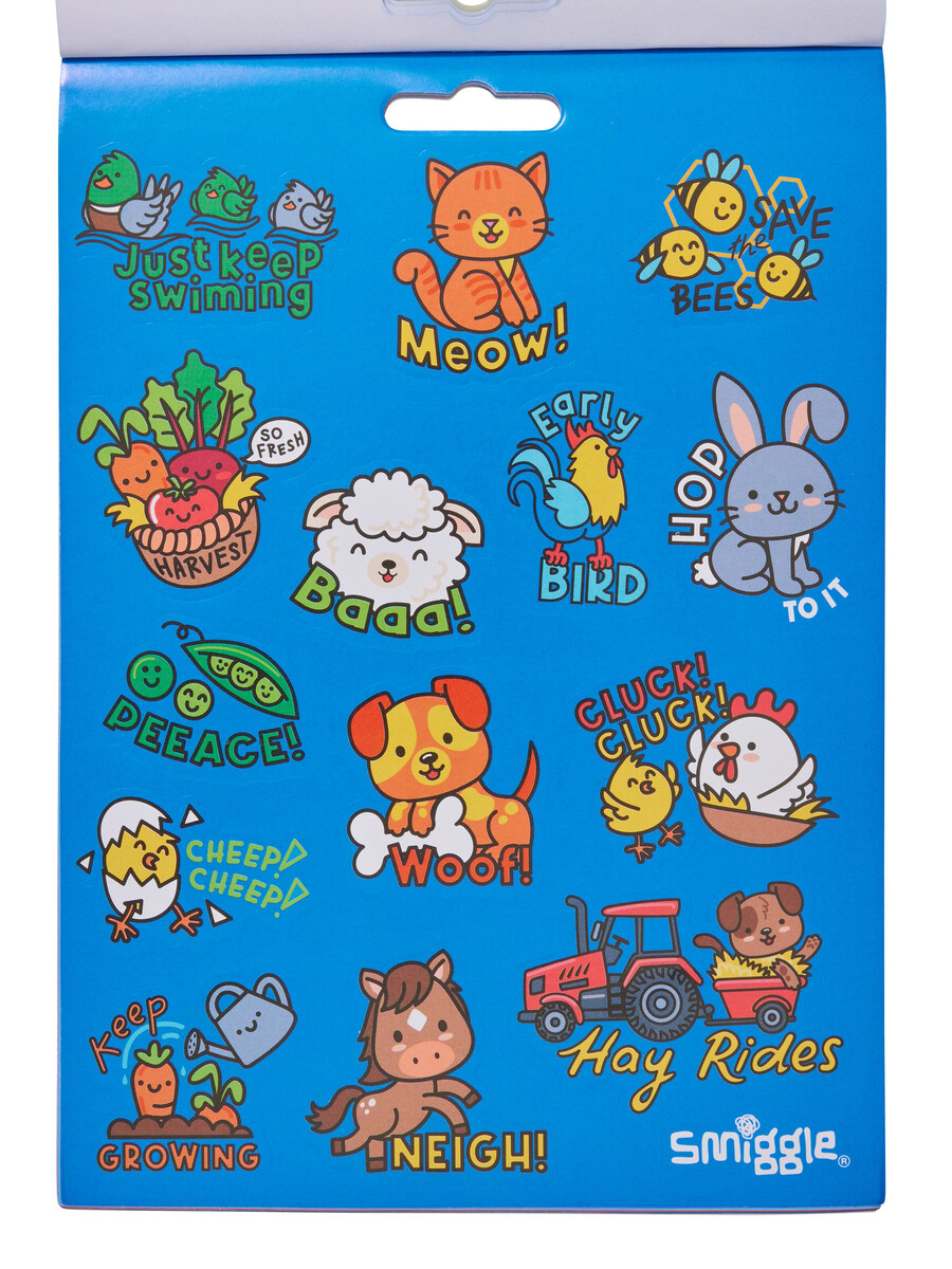 libro de pegatinas del estudio