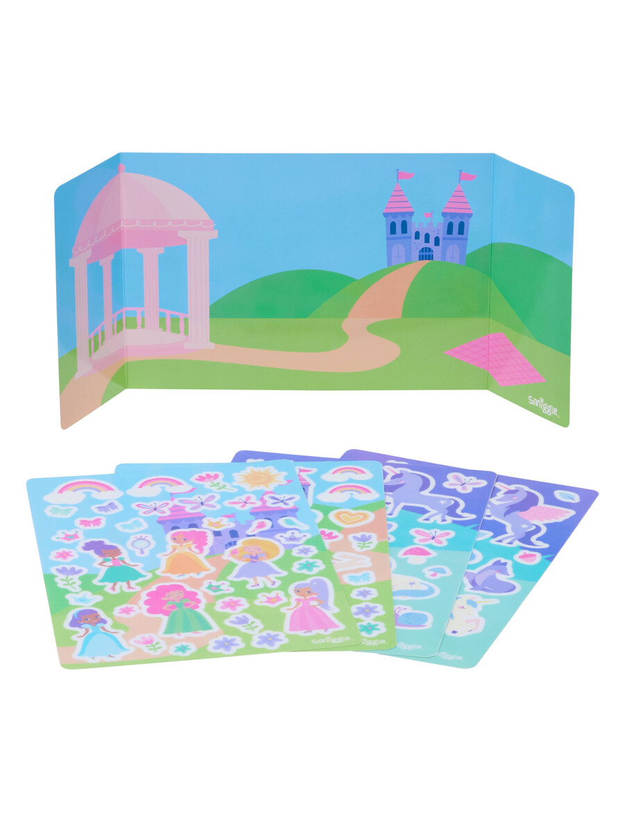 libro de pegatinas de escenas de juego