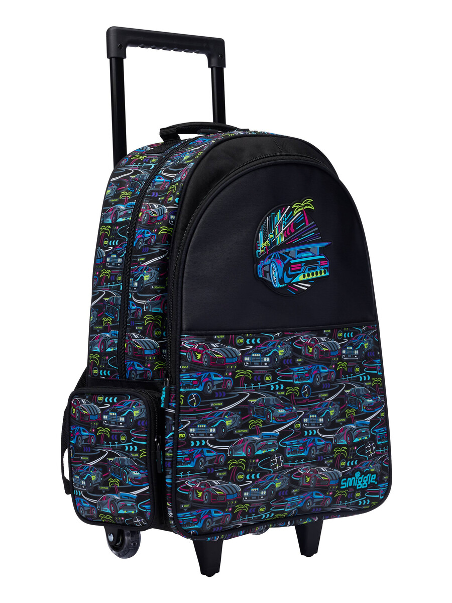 mochila con ruedas luminosas bright eyes