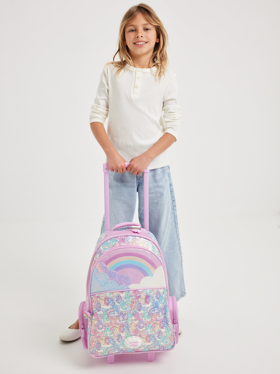 mochila con ruedas de los ositos cariñositos con luces