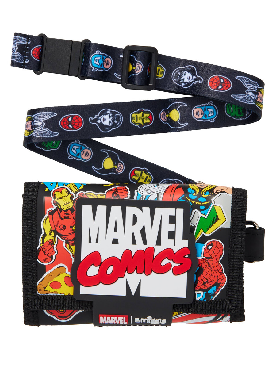 cartera con cordón de personajes de marvel